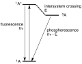 Jablonski Diagram of Fluorescence Only.png